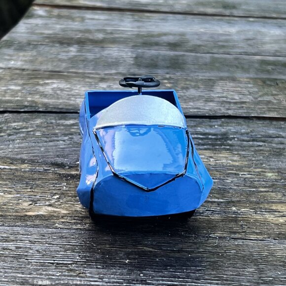 Vintage Lot Christmas Ornaments Kiddie Car Metal Wagon Wood Toy Dollhouse Cars - Picture 12 of 15